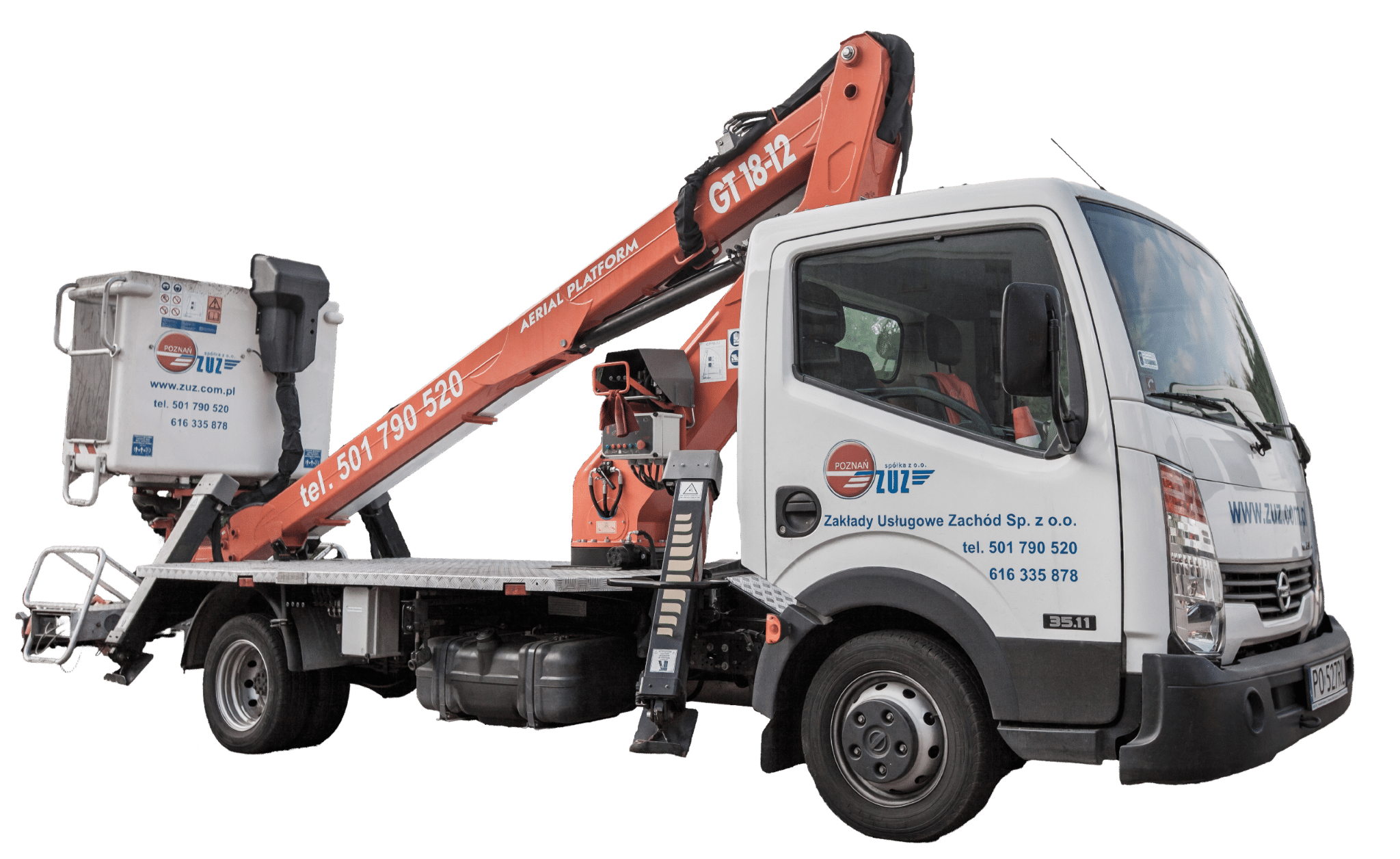 Podnośnik koszowy Nissan Cabstar w Poznaniu – ZUZ